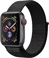Apple Watch Series 4 40mm caja de aluminio en gris espacial y correa Loop deportiva negra [Wifi + Cellular]