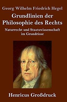 Grundlinien der Philosophie des Rechts (Großdruck): Naturrecht und Staatswissenschaft im Grundrisse