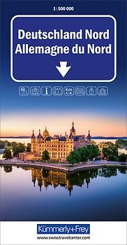 Kümmerly+Frey Strassenkarte Deutschland Nord 1:500.000