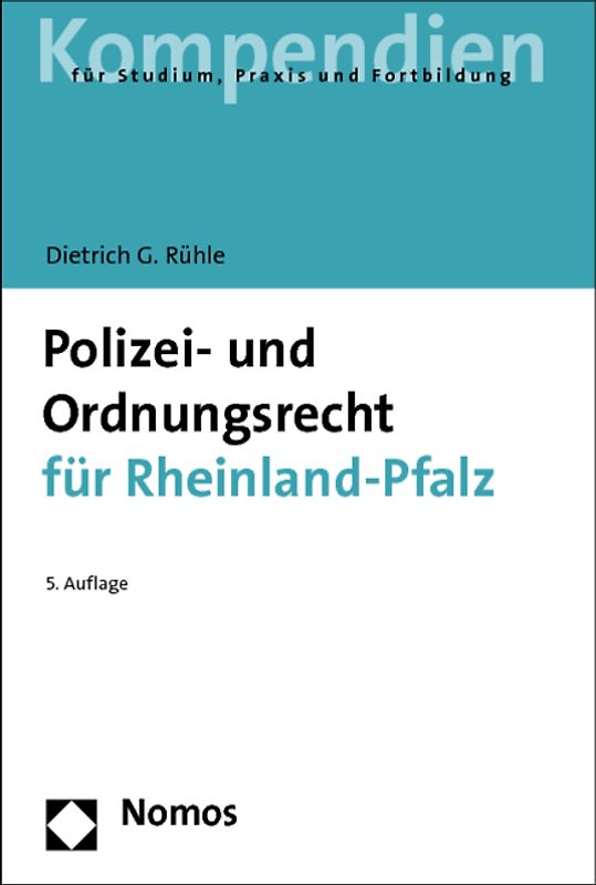 Polizei- und Ordnungsrecht für Rheinland-Pfalz