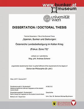 Sperren, Bunker und Stellungen