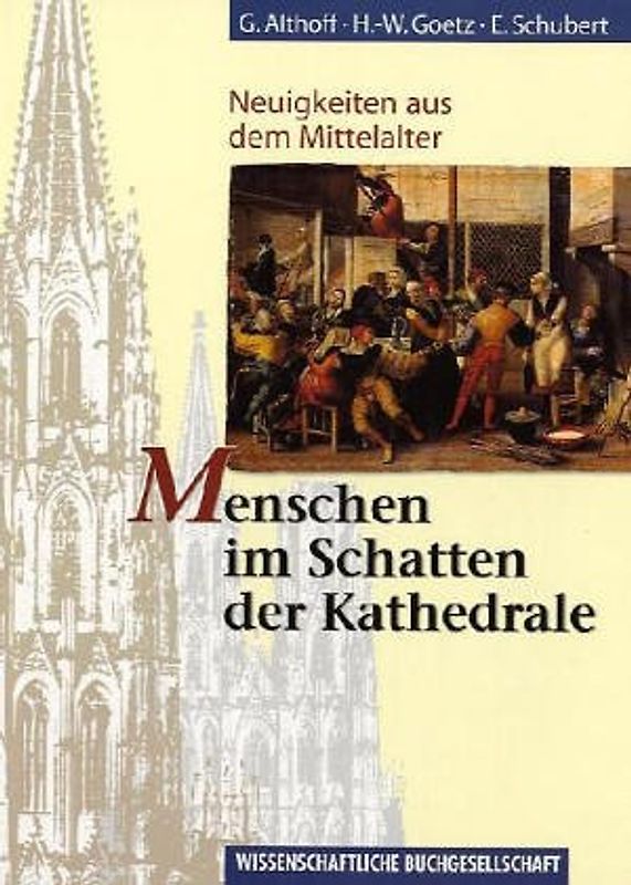 Menschen im Schatten der Kathedrale