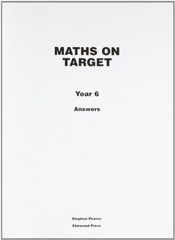 Maths on Target Year 6 Answers
