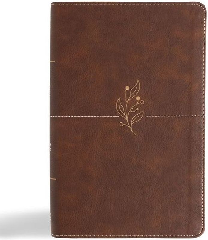 CSB Single-Column Personal Size Bible, Digital Study Edition, Brown Leathertouch