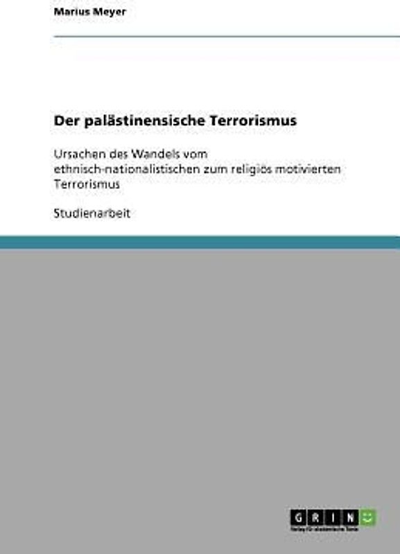Der palästinensische Terrorismus