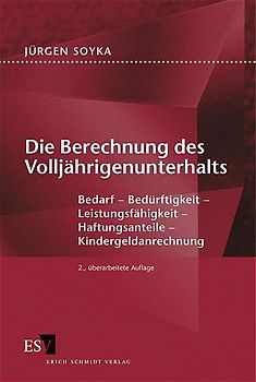 Die Berechnung des Volljährigenunterhalts