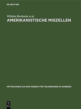 Amerikanistische Miszellen