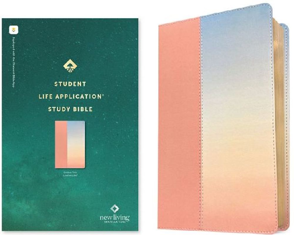 NLT Student Life Application Study Bible, Filament Enabled (Leatherlike, Ombre Pink, Red Letter)
