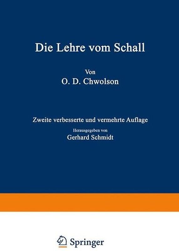 Die Lehre vom Schall