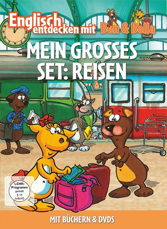 Englisch entdecken mit Ben & Bella: Mein grosses Set - Reisen [2 DVDs + Bücher] DVD