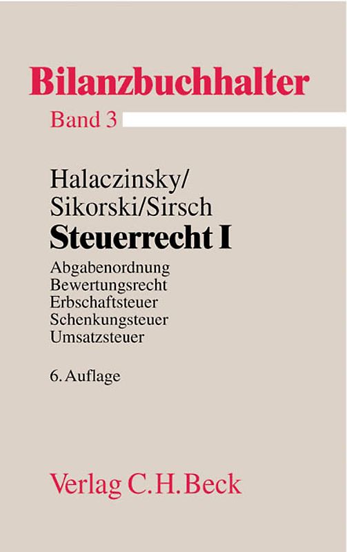 Ausbildungspaket Bilanzbuchhalter / Steuerrecht I