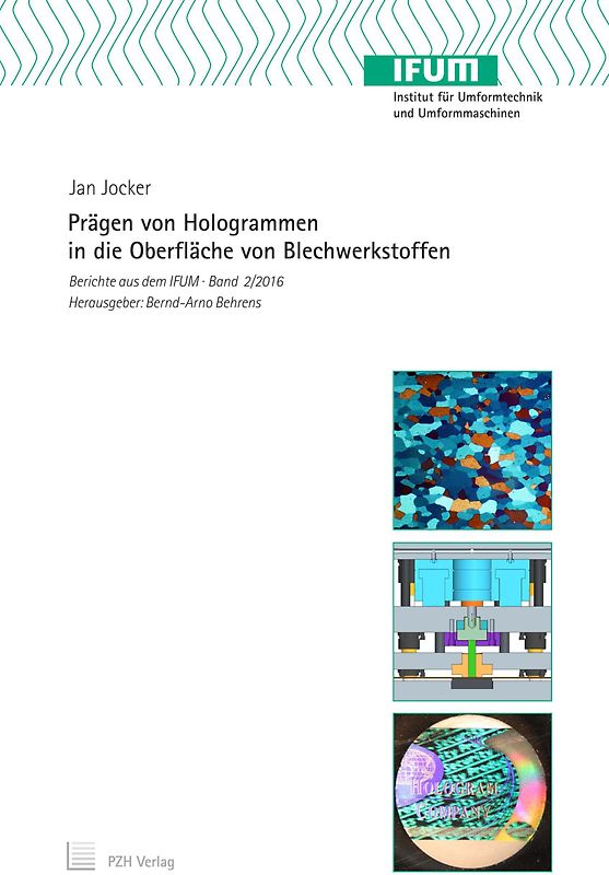 Prägen von Hologrammen in die Oberfläche von Blechwerkstoffen