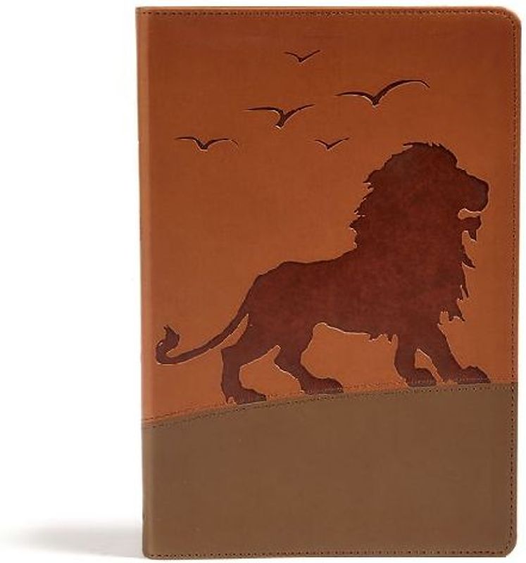 KJV One Big Story Bible, Brown Lion Leathertouch