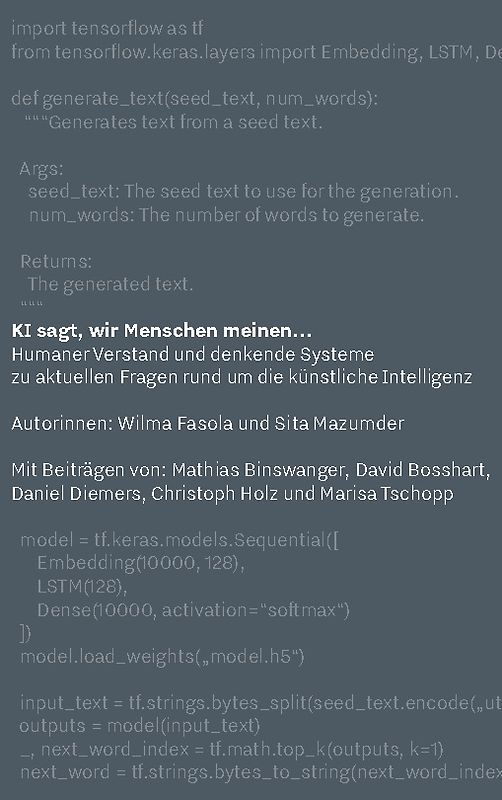 KI sagt, wir Menschen meinen...