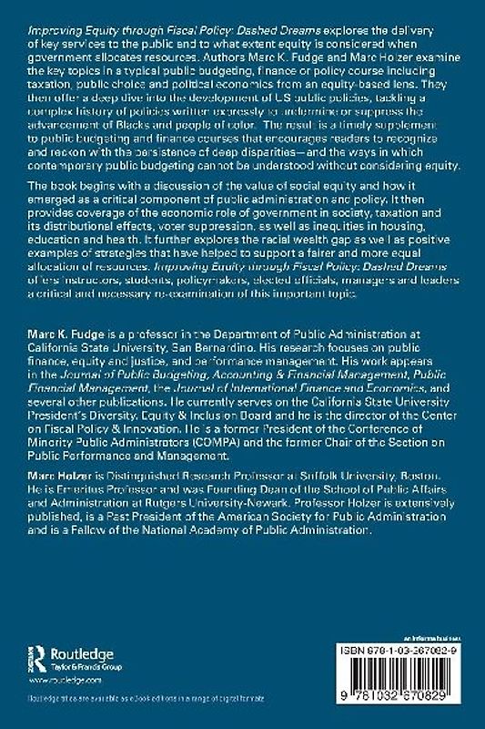 Improving Equity through Fiscal Policy