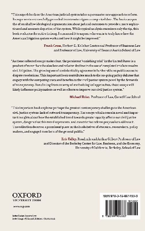 Confidentiality, Transparency, and the U.S. Civil Justice System