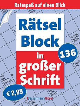 Rätselblock in großer Schrift 136 (5 Exemplare à 2,99 €)