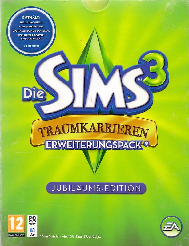 Die Sims 3: Traumkarrieren [Jubiläums Edition, inkl. Jubiläums-Buch, AddOn, Internationale Version] PC Spiele