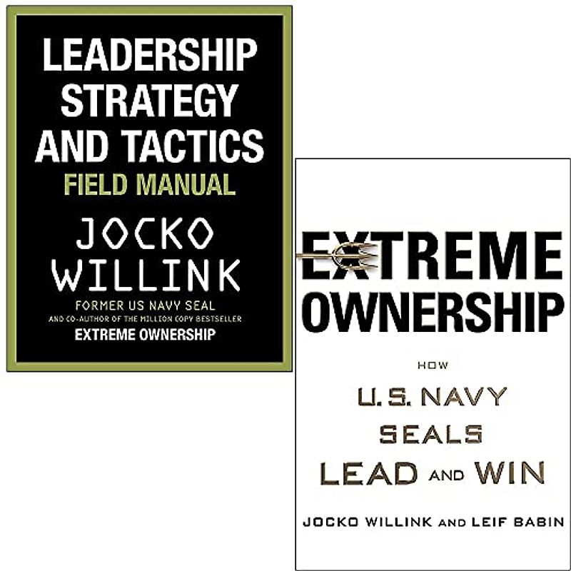 Jocko Willink 2 Books Collection Set (Leadership Strategy and Tactics: Field Manual & Extreme Ownership)