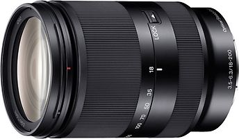 Sony E 18–200 mm F3.5–6.3 LE OSS 62 mm Objectif (adapté à Sony E-mount) noir