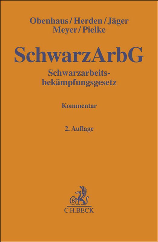 Schwarzarbeitsbekämpfungsgesetz. SchwarzArbG