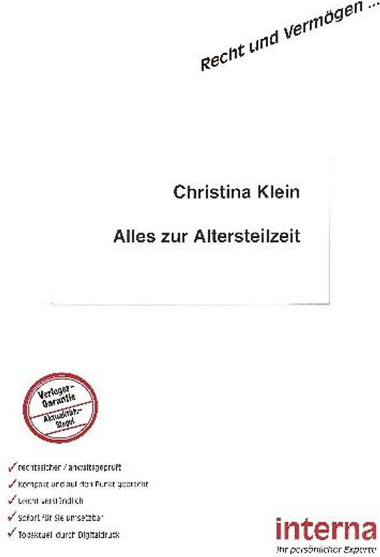 Alles zur Altersteilzeit