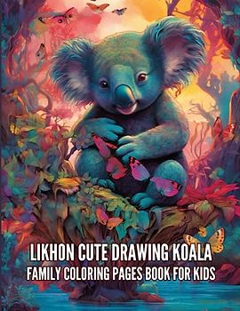 Likhon Cute Drawing Koala Family Coloring Pages Book For Kids