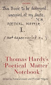 Thomas Hardy's 'Poetical Matter' Notebook