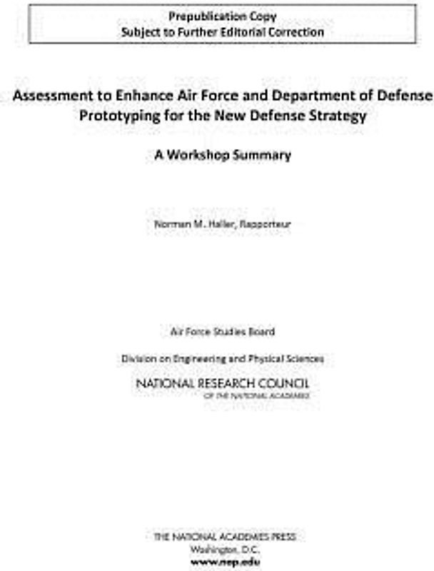 Assessment to Enhance Air Force and Department of Defense Prototyping for the New Defense Strategy