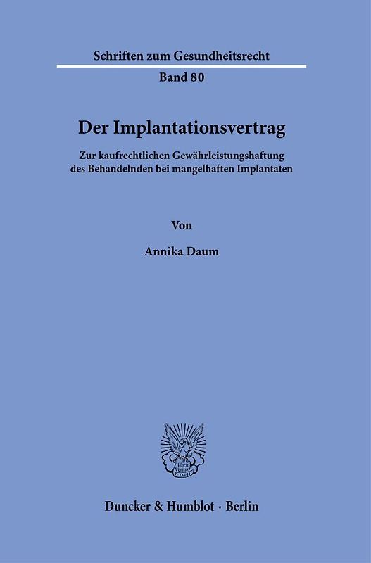 Der Implantationsvertrag