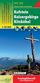 WK 301 Kufstein - Kaisergebirge - Kitzbühel, Wanderkarte 1:50.000