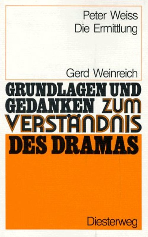 Peter Weiss: Die Ermittlung