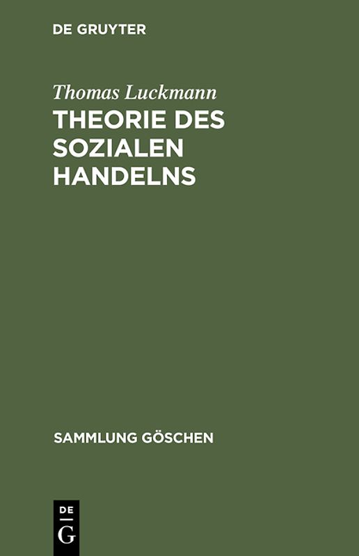 Theorie des sozialen Handelns
