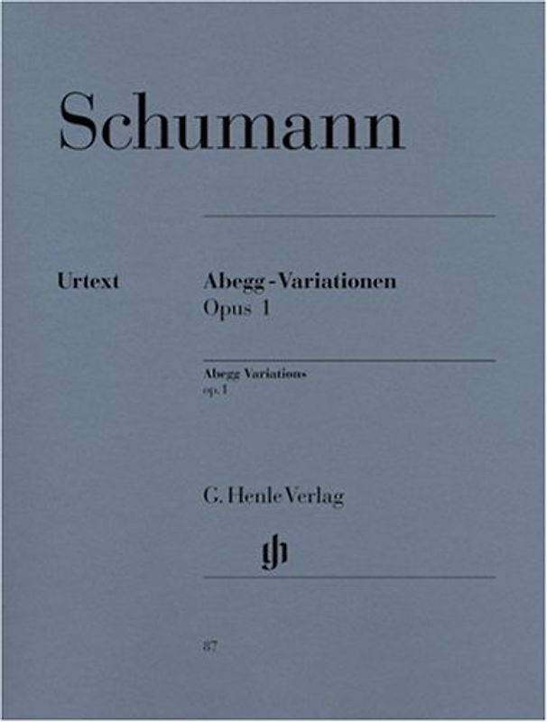 Abegg-Variationen op. 1, Klavier
