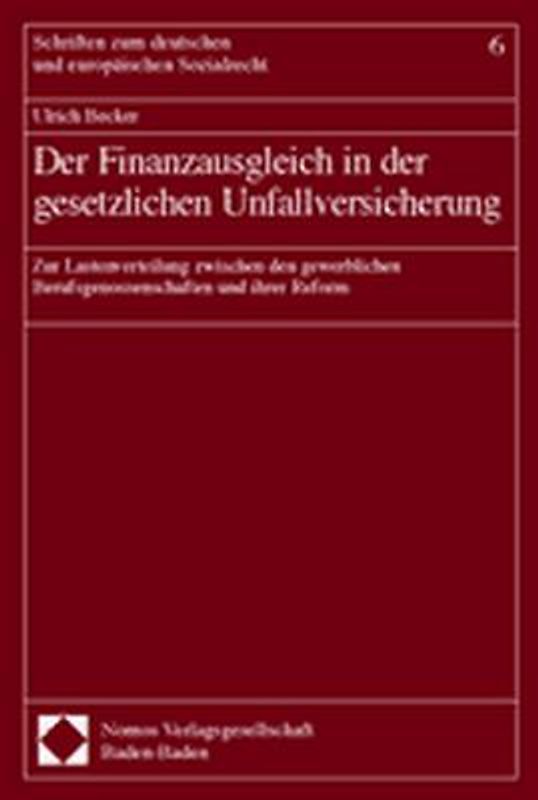 Der Finanzausgleich in der gesetzlichen Unfallversicherung