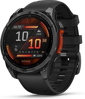 Garmin Fenix 8 51 mm gris ardoise avec bracelet en silicone noir [Wi-Fi]