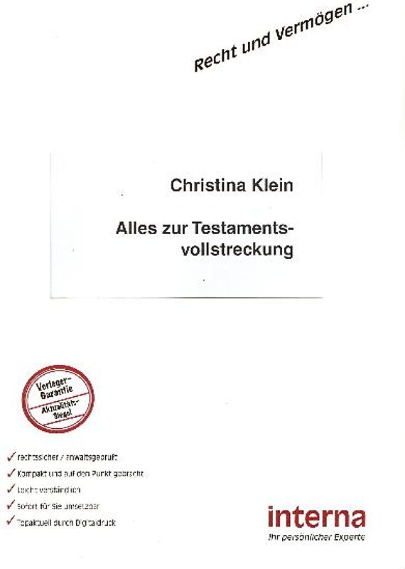 Alles zur Testamentsvollstreckung