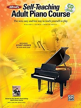 Alfred's Self-Teaching Adult Piano Course: The New, Easy and Fun Way to Teach Yourself to Play, Book & CD (Abpl) - Palmer, Willard A.