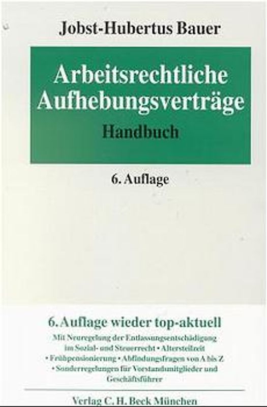 Arbeitsrechtliche Aufhebungsverträge