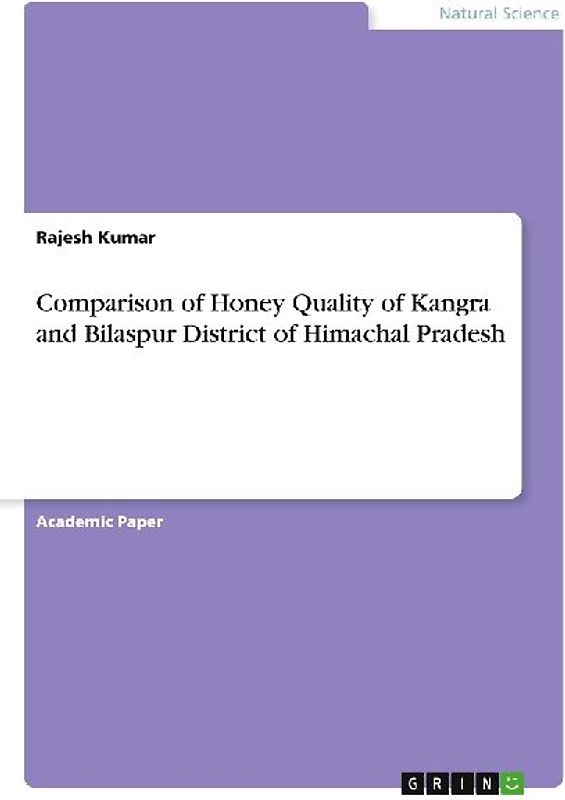 Comparison of Honey Quality of Kangra and Bilaspur District of Himachal Pradesh