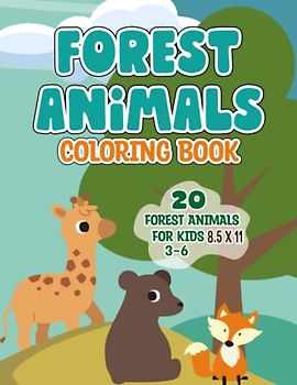Forest Animals: Activity book Pre-k kindergarten . perfect birthday present for kids 3-6 years old