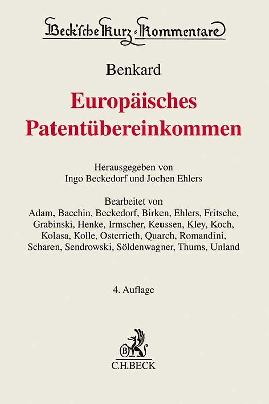 Europäisches Patentübereinkommen. EPÜ