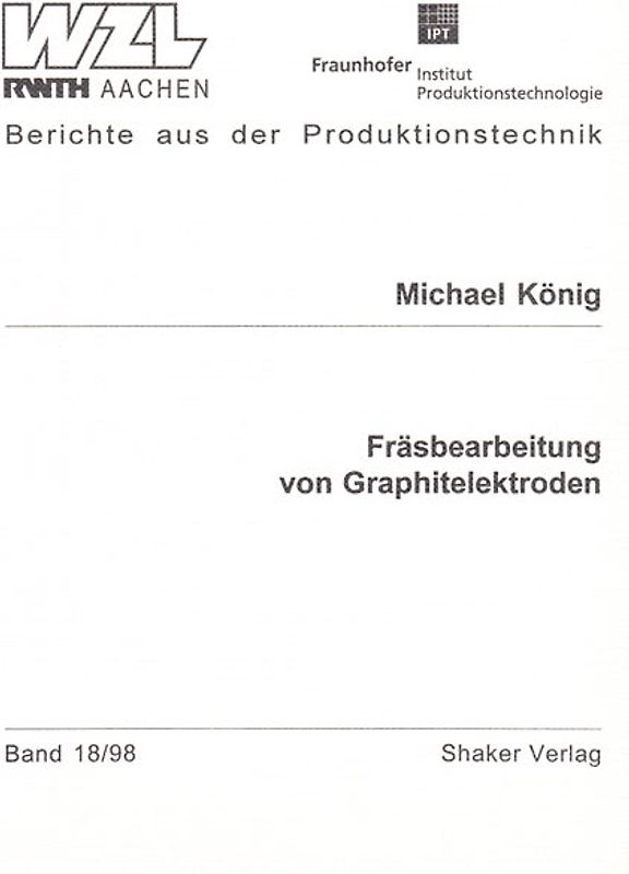 Fräsbearbeitung von Graphitelektroden