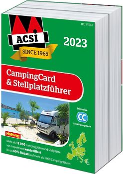 ACSI CampingCard & Stellplatzführer 2023