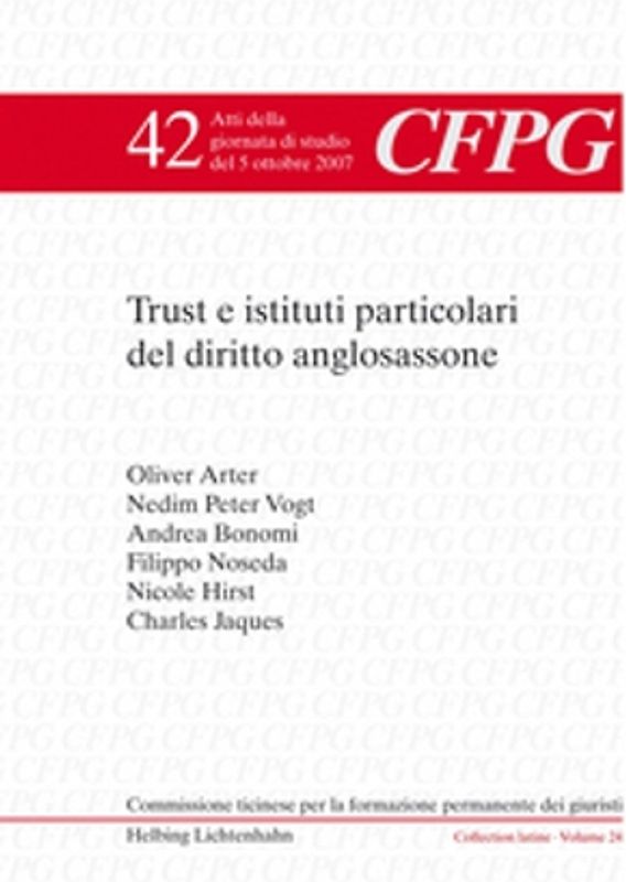 Trust e istituti particolari del diritto anglosassone