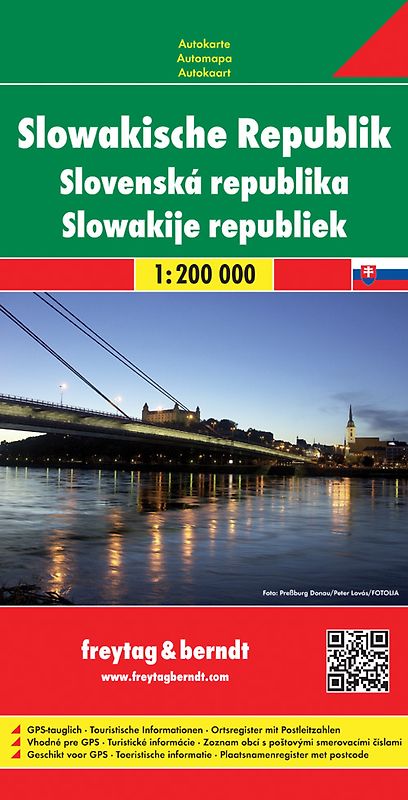 Slowakische Republik, Autokarte 1:200.000