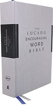 NKJV, Lucado Encouraging Word Bible, Cloth over Board, Gray, Comfort Print: Holy Bible, New King James Version