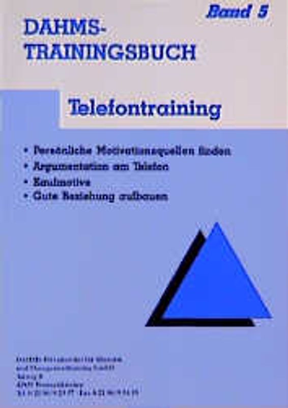 Dahms Trainingsbuch / Telefontraining