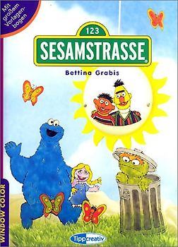 Window Color - Sesamstraße. Mit großem Vorlagenbogen