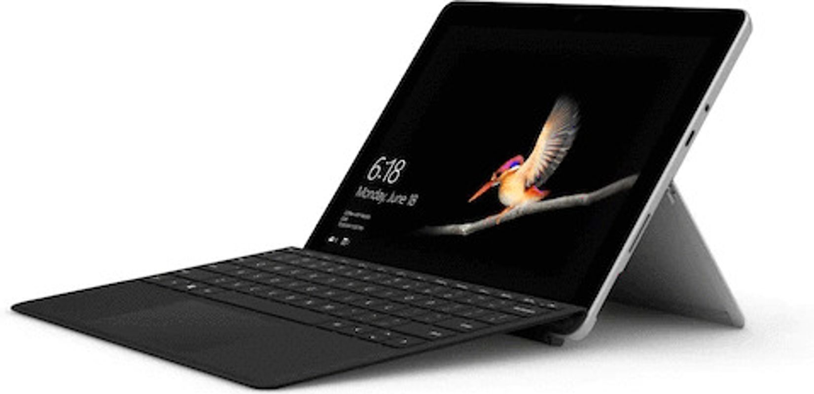Microsoft Surface Go 10" 128GB SSD [Wi-Fi, inkl. schwarzem Keyboard Dock, Surface Go Type Cover] silber